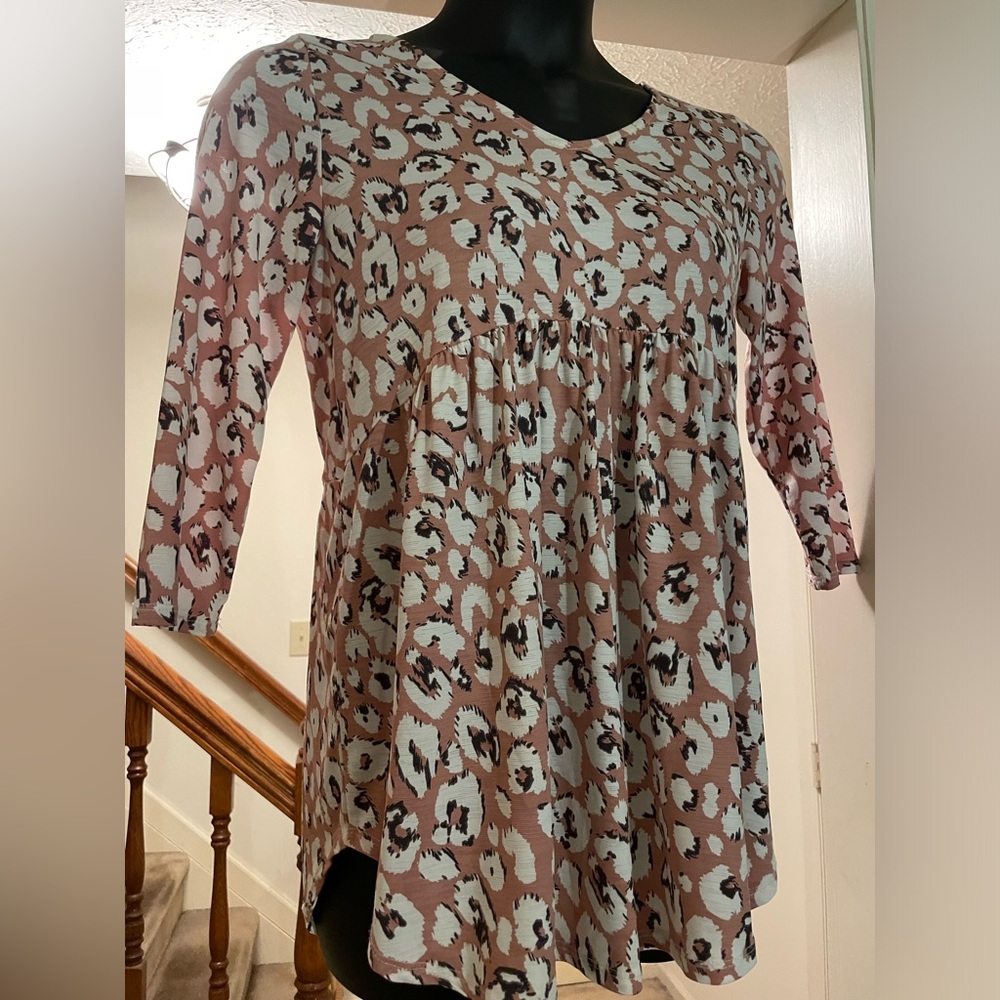Honeyme Brand Print Tunic - Boutique Size Small